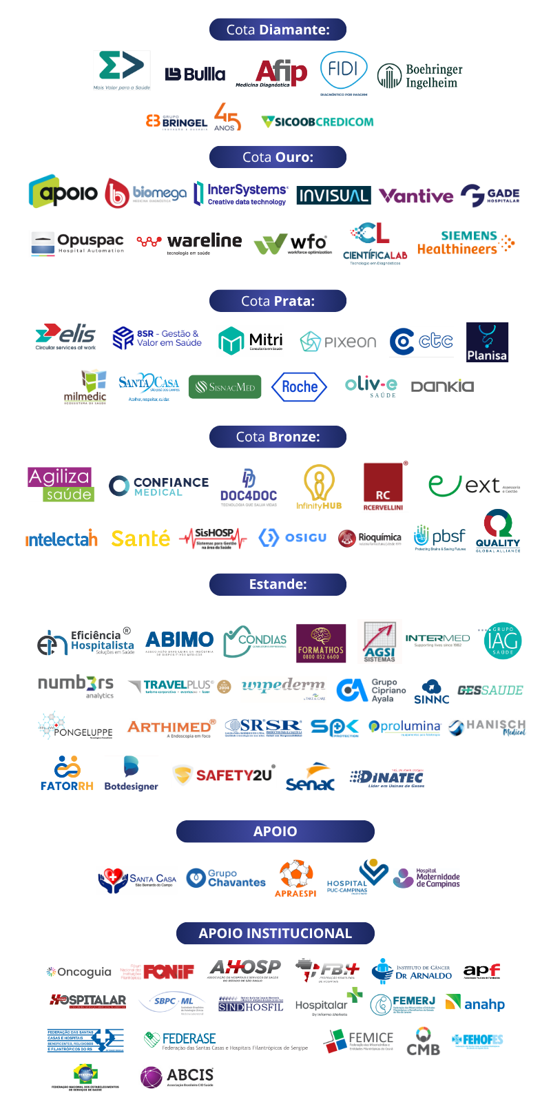 Patrocinadores - Fehosp